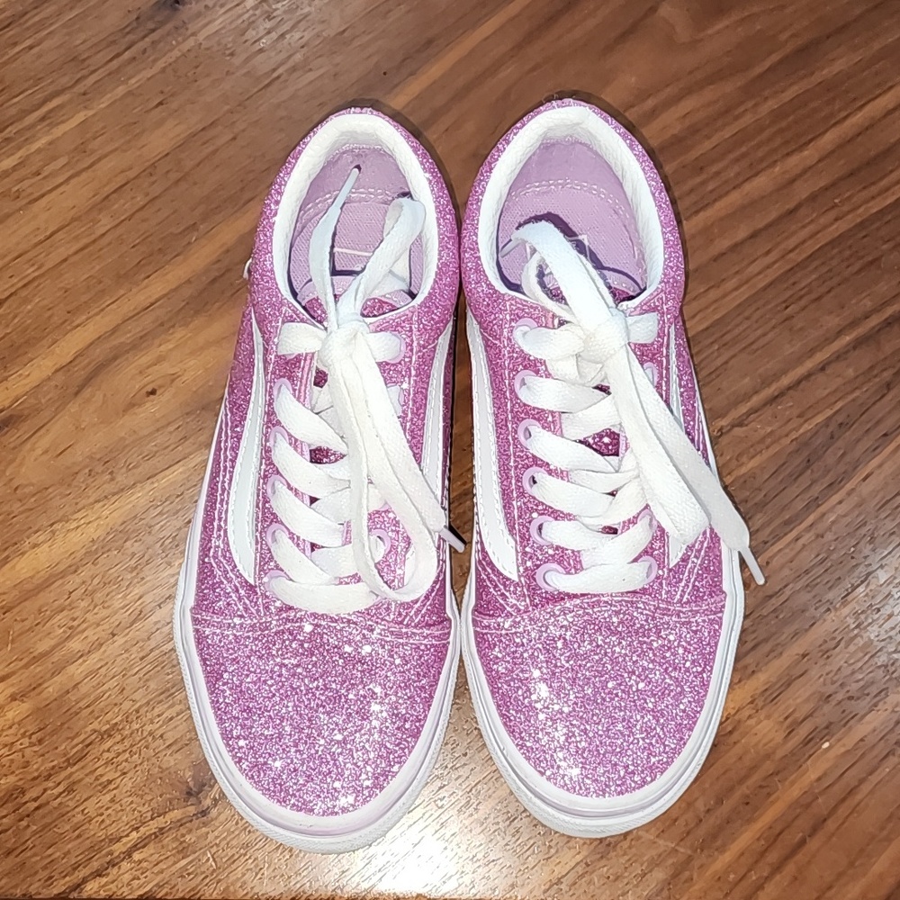 VANS Old Skool Glitter Girls Shoes (worn once)